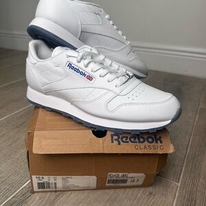 Reebok Men's White and Gray Sneakers